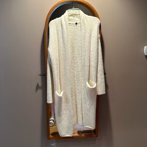 Anthropology cream duster cardigan